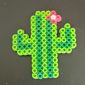 Cactus Perler bead magnet